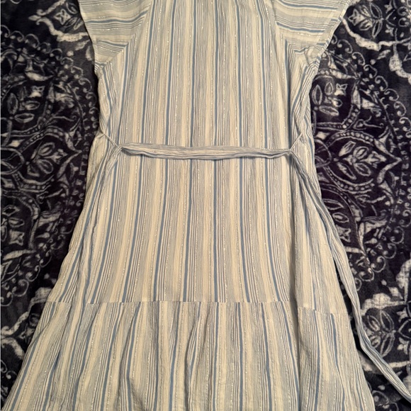 Vineyard Vines Blue and White Striped midi dress Spring Summer - Picture 5 of 9